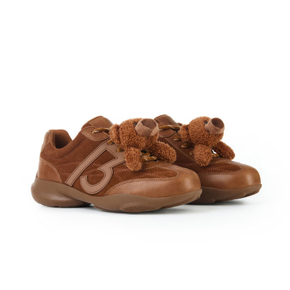 13DE MARZO Bear Vintage Racing Sneaker Brown