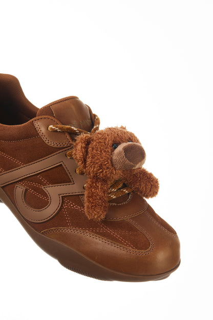 13DE MARZO Bear Vintage Racing Sneaker Brown
