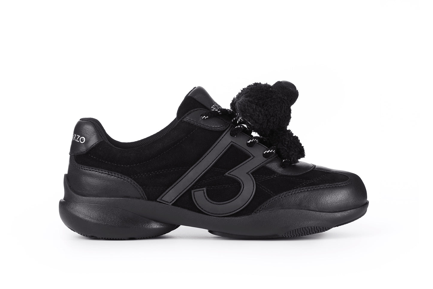 13DE MARZO Bear Vintage Racing Sneaker Black
