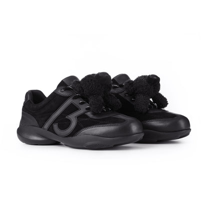 13DE MARZO Bear Vintage Racing Sneaker Black