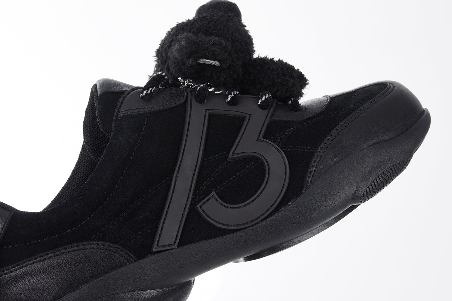 13DE MARZO Bear Vintage Racing Sneaker Black