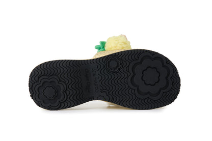 13DE MARZO Crystal-Embellished Slippers Yellow - 13DE MARZO