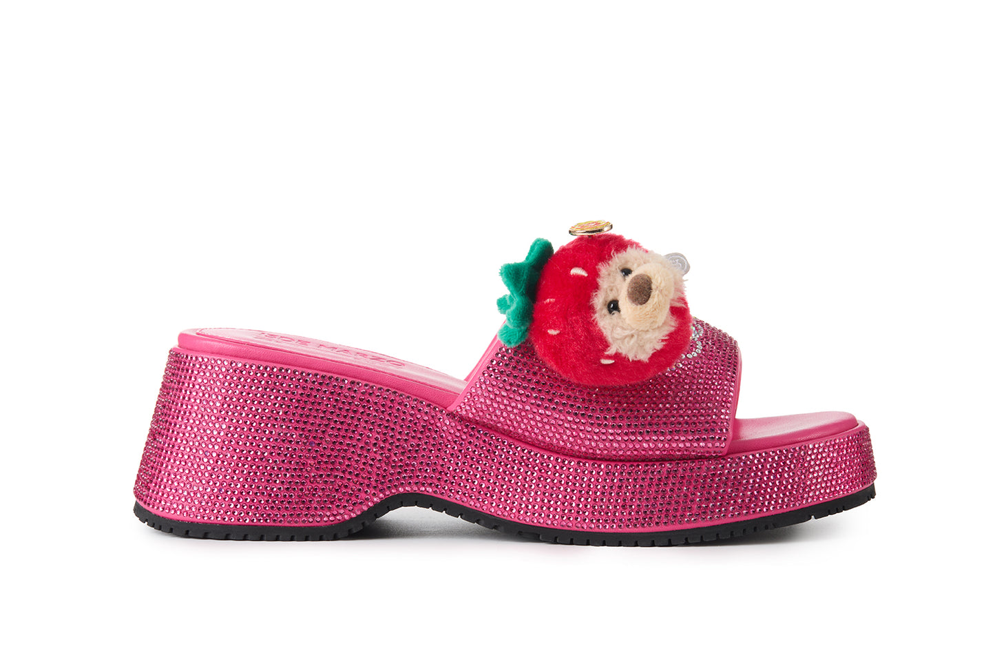 13DE MARZO Crystal-Embellished Slippers Rose Red - 13DE MARZO