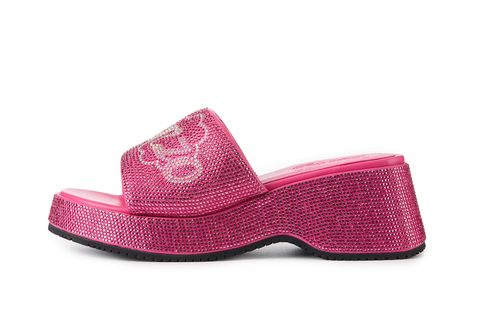 13DE MARZO Crystal-Embellished Slippers Rose Red - 13DE MARZO
