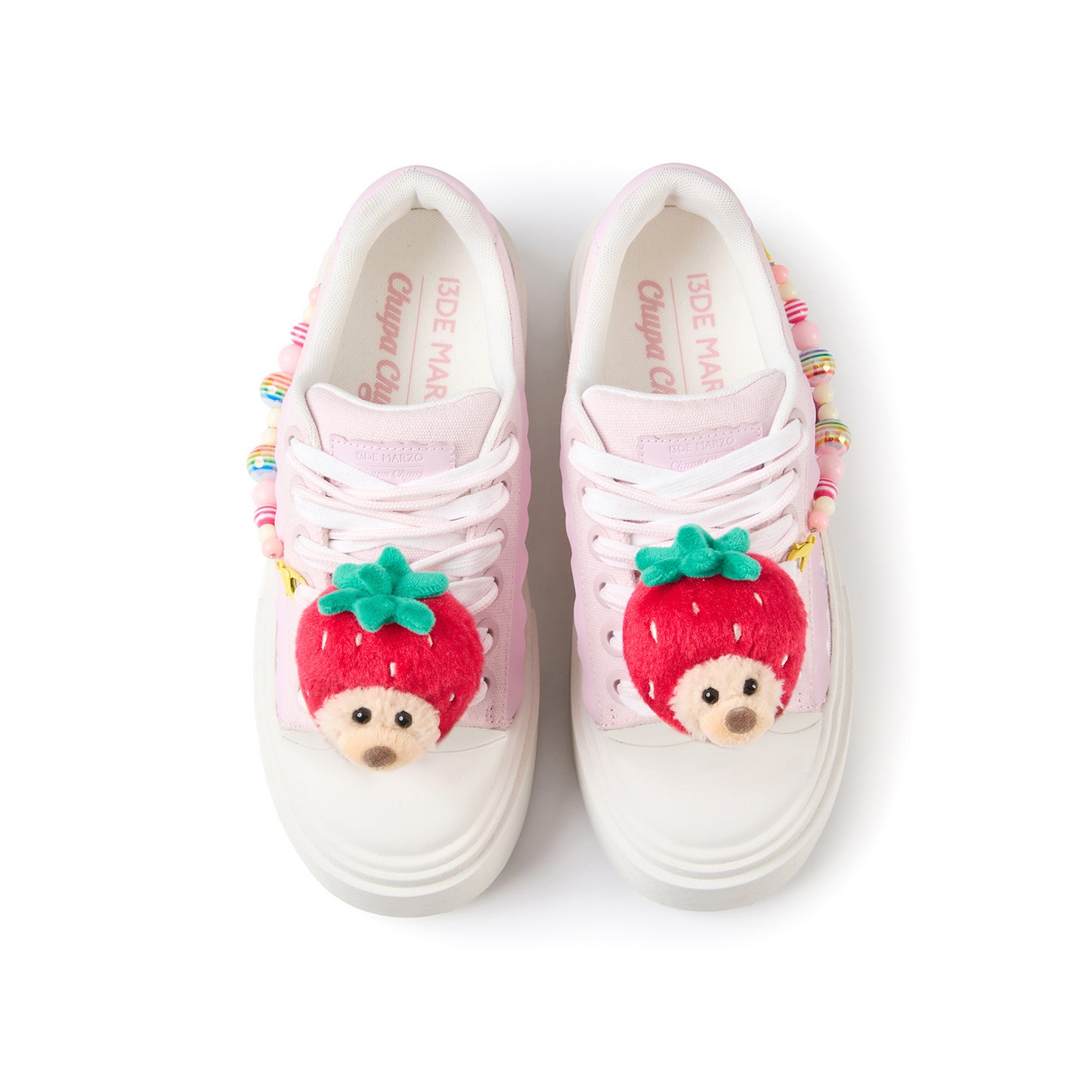 13DE MARZO Candy Bear Canvas Shoes Pink - 13DE MARZO