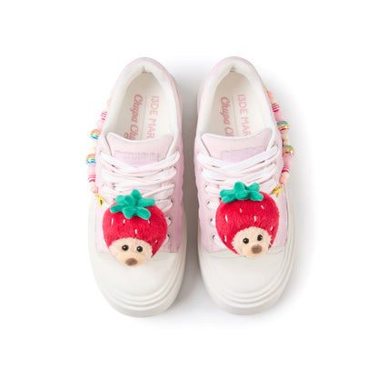 13DE MARZO Candy Bear Canvas Shoes Pink - 13DE MARZO