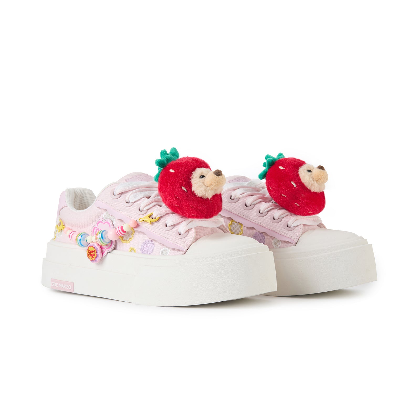 13DE MARZO Candy Bear Canvas Shoes Pink - 13DE MARZO