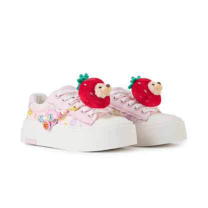 13DE MARZO Candy Bear Canvas Shoes Pink - 13DE MARZO
