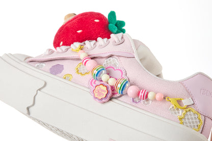 13DE MARZO Candy Bear Canvas Shoes Pink - 13DE MARZO