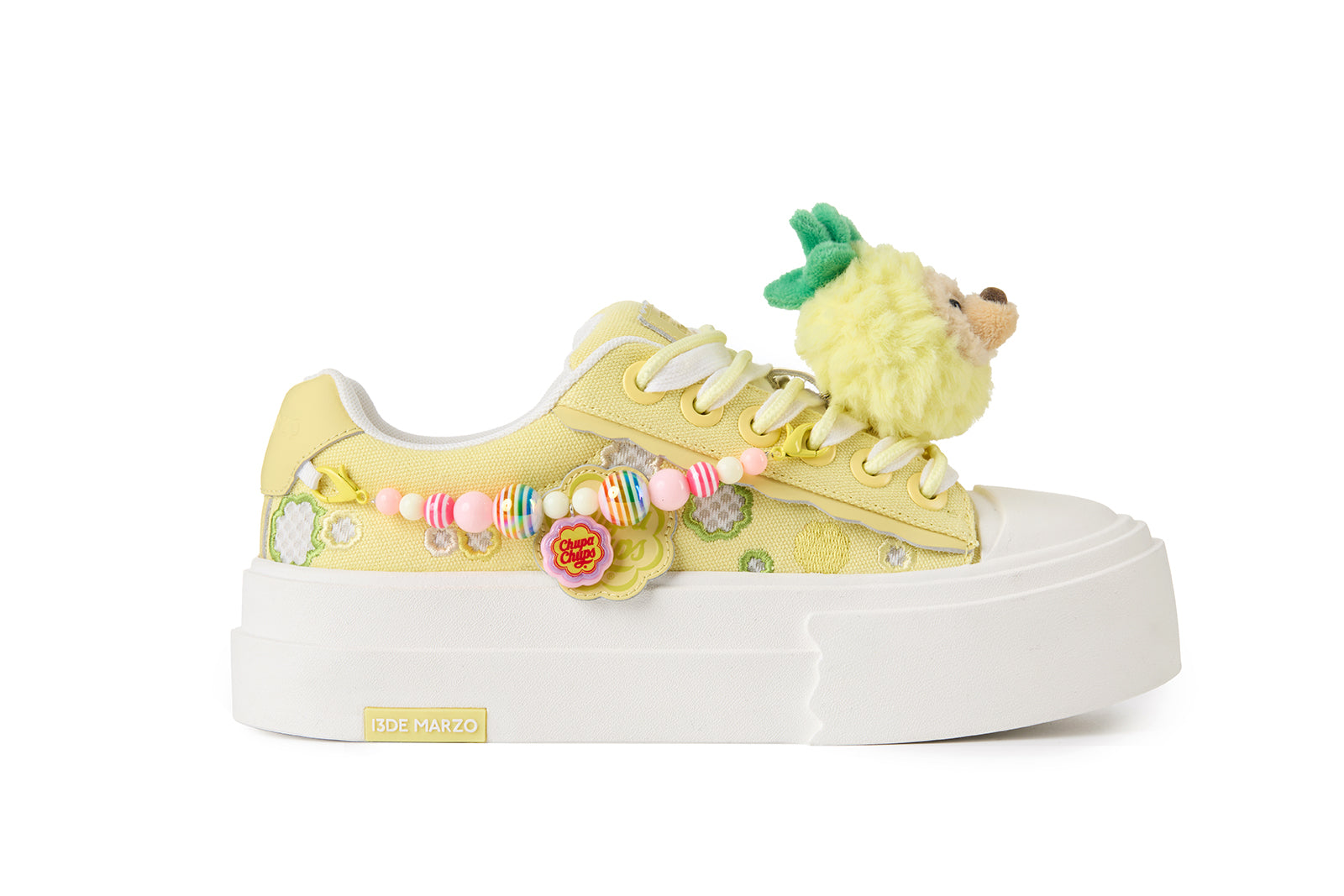 13DE MARZO Candy Bear Canvas Shoes Yellow - 13DE MARZO