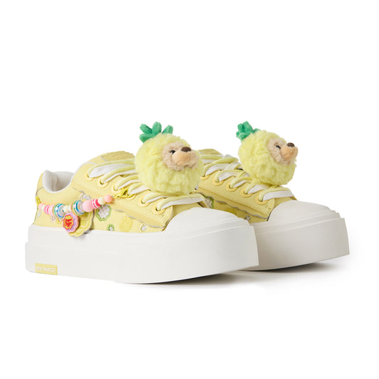13DE MARZO Candy Bear Canvas Shoes Yellow - 13DE MARZO