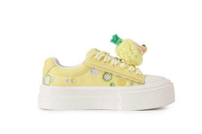 13DE MARZO Candy Bear Canvas Shoes Yellow - 13DE MARZO