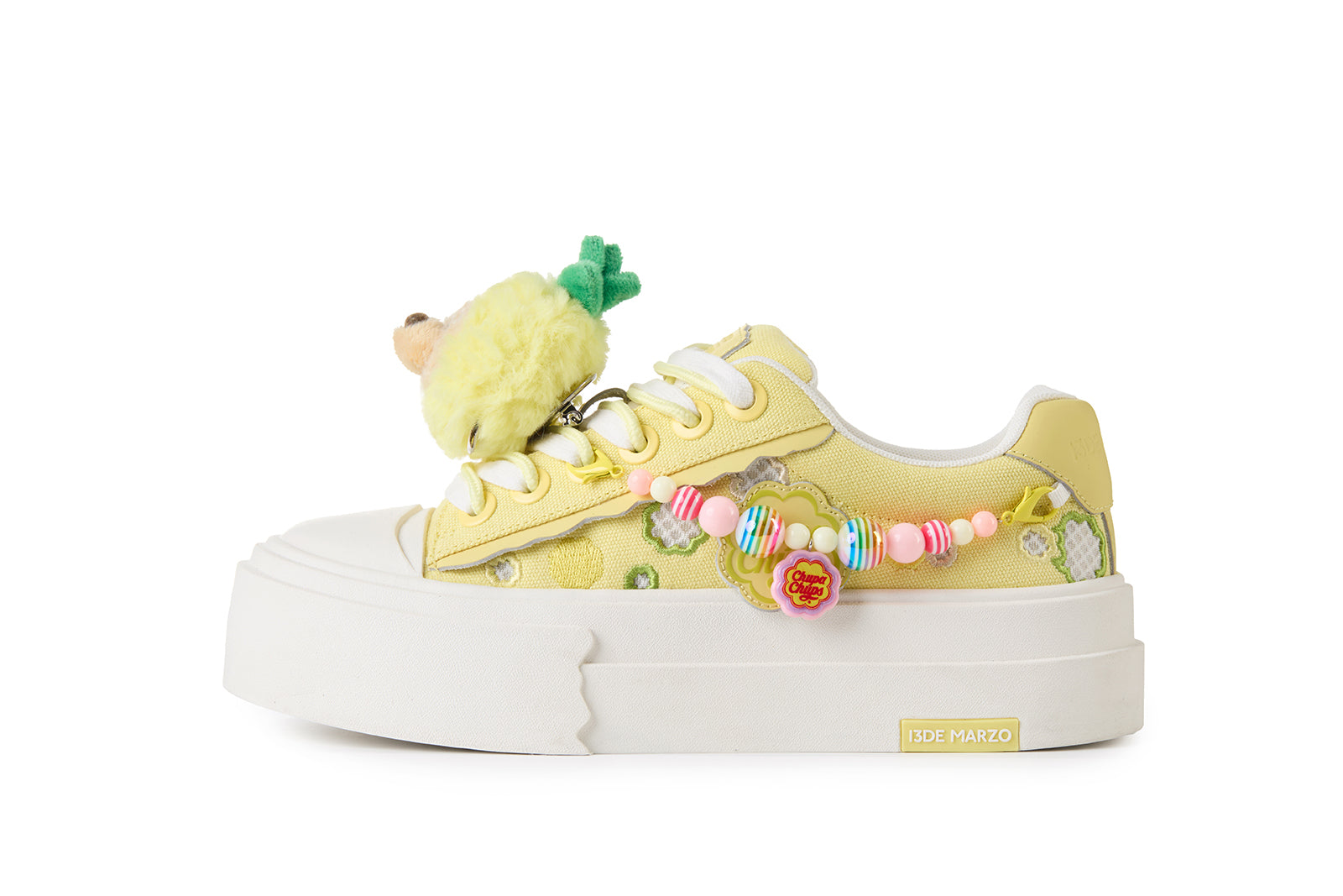 13DE MARZO Candy Bear Canvas Shoes Yellow - 13DE MARZO