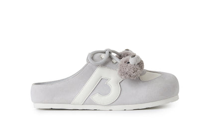 13DE MARZO Plush Bear Mules Grey - 13DE MARZO