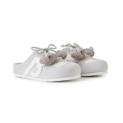13DE MARZO Plush Bear Mules Grey - 13DE MARZO