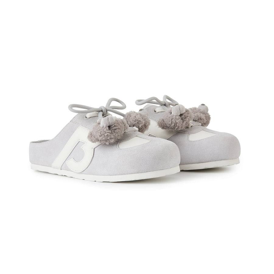 13DE MARZO Plush Bear Mules Grey - 13DE MARZO