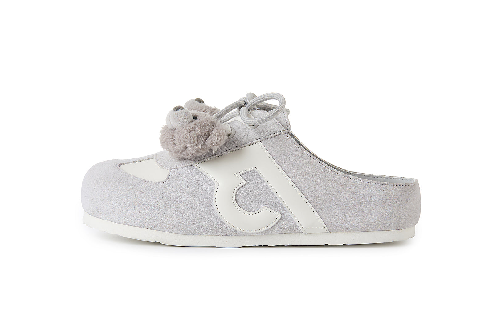 13DE MARZO Plush Bear Mules Grey - 13DE MARZO