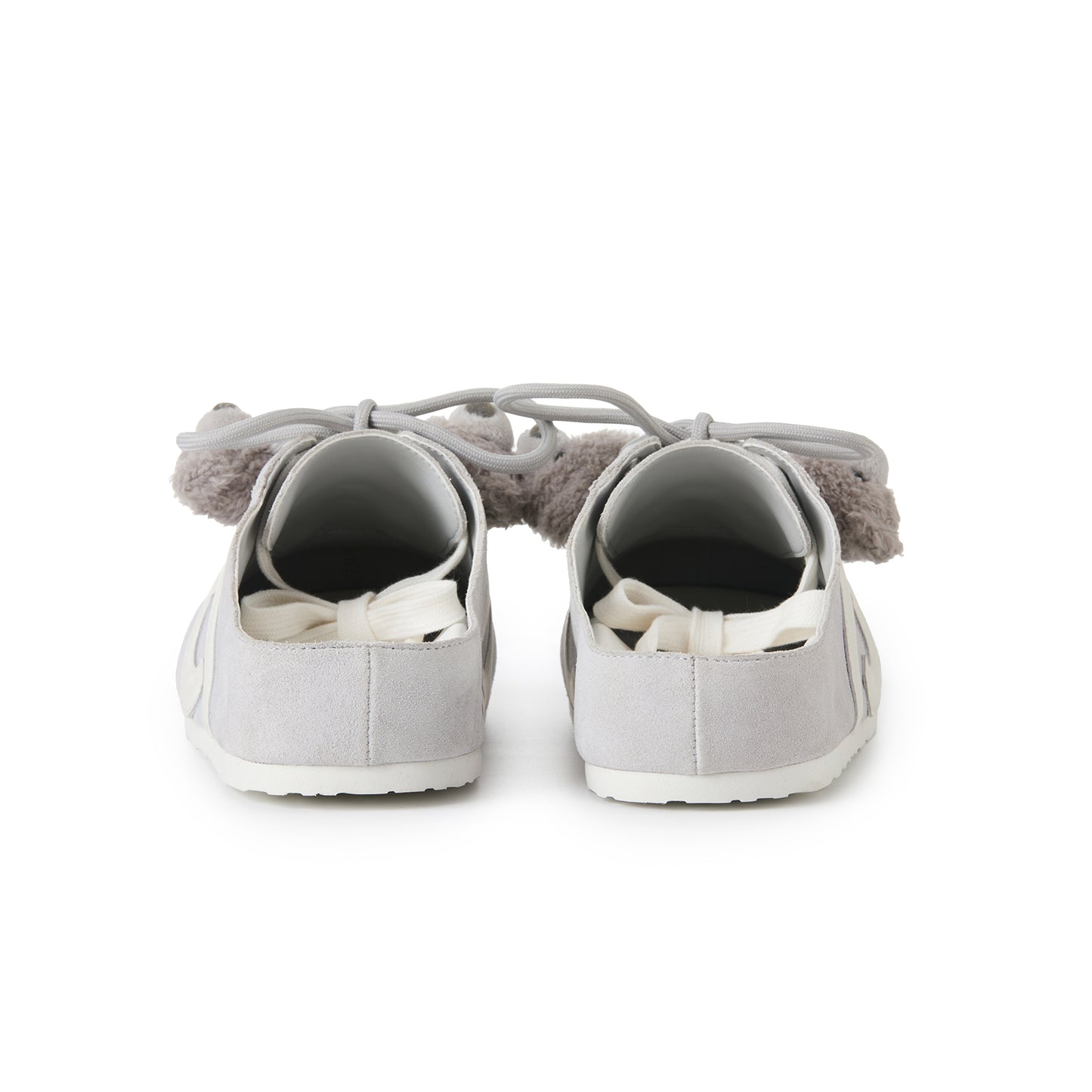 13DE MARZO Plush Bear Mules Grey - 13DE MARZO