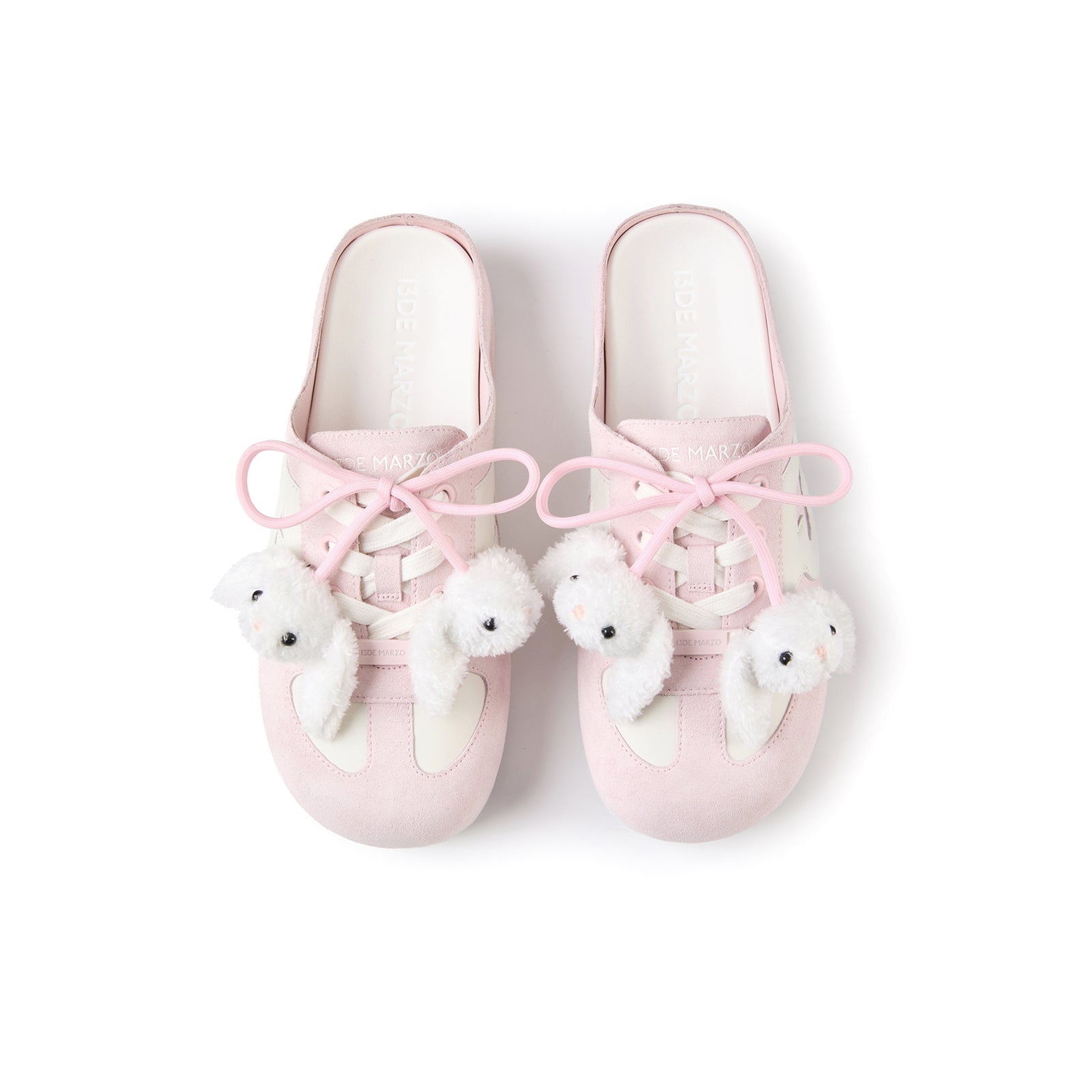13DE MARZO Plush Bear Mules Pink - 13DE MARZO