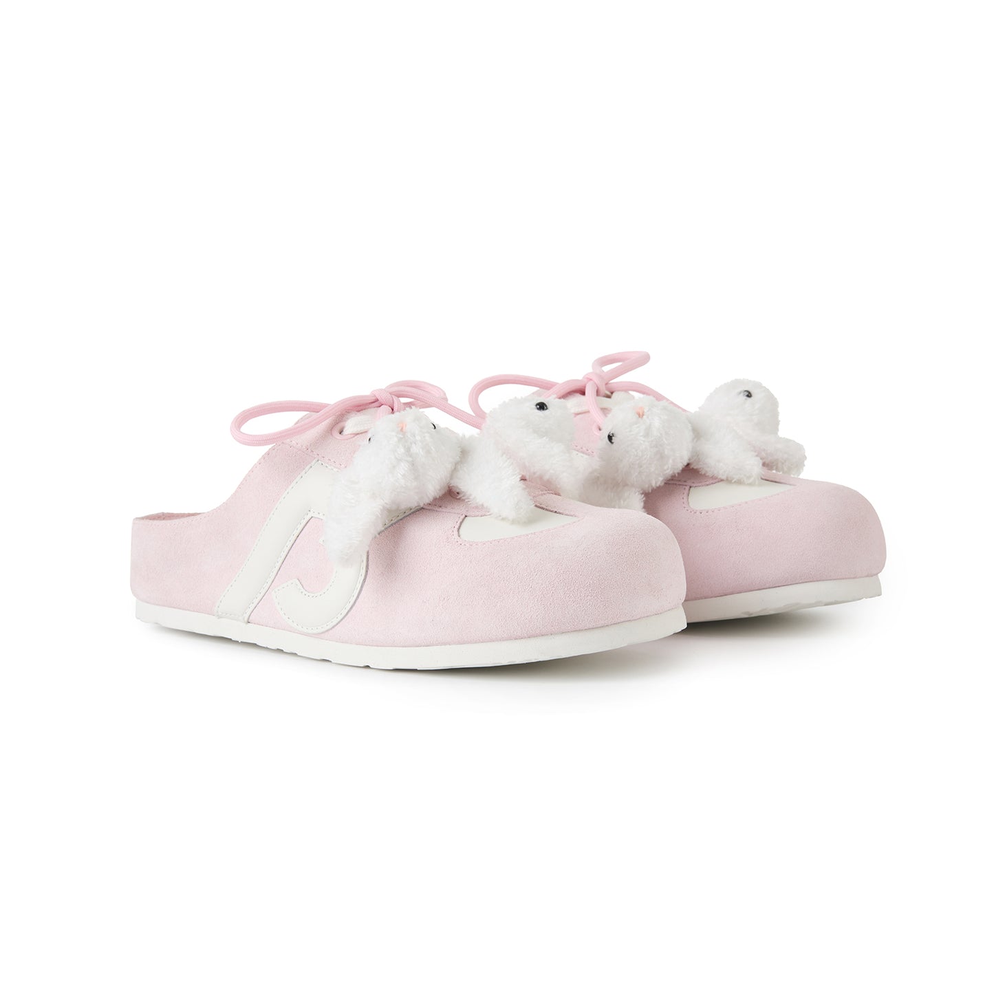 13DE MARZO Plush Bear Mules Pink - 13DE MARZO