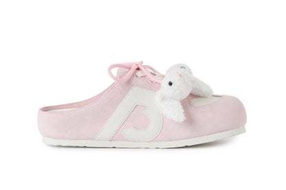 13DE MARZO Plush Bear Mules Pink - 13DE MARZO