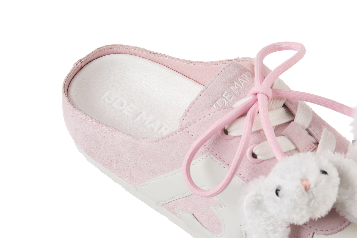 13DE MARZO Plush Bear Mules Pink - 13DE MARZO