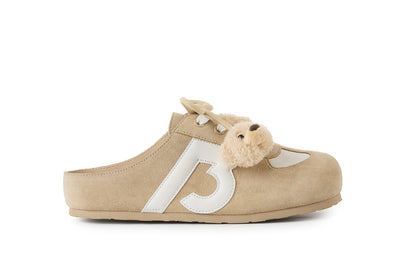 13DE MARZO Plush Bear Mules Sand - 13DE MARZO