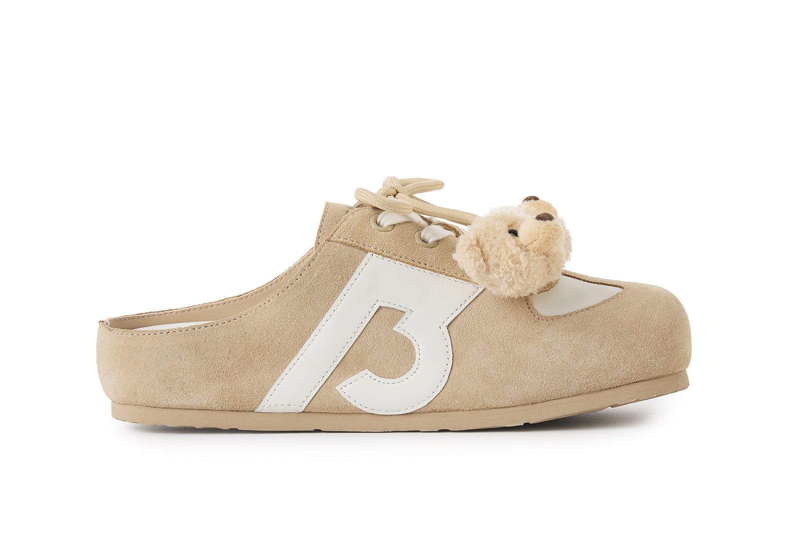13DE MARZO Plush Bear Mules Sand - 13DE MARZO