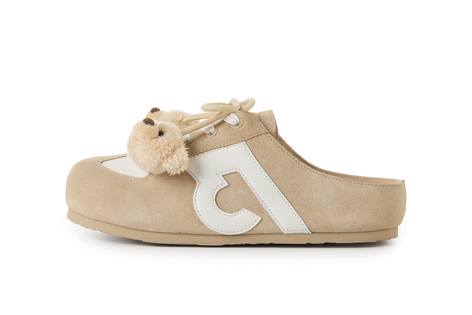 13DE MARZO Plush Bear Mules Sand - 13DE MARZO