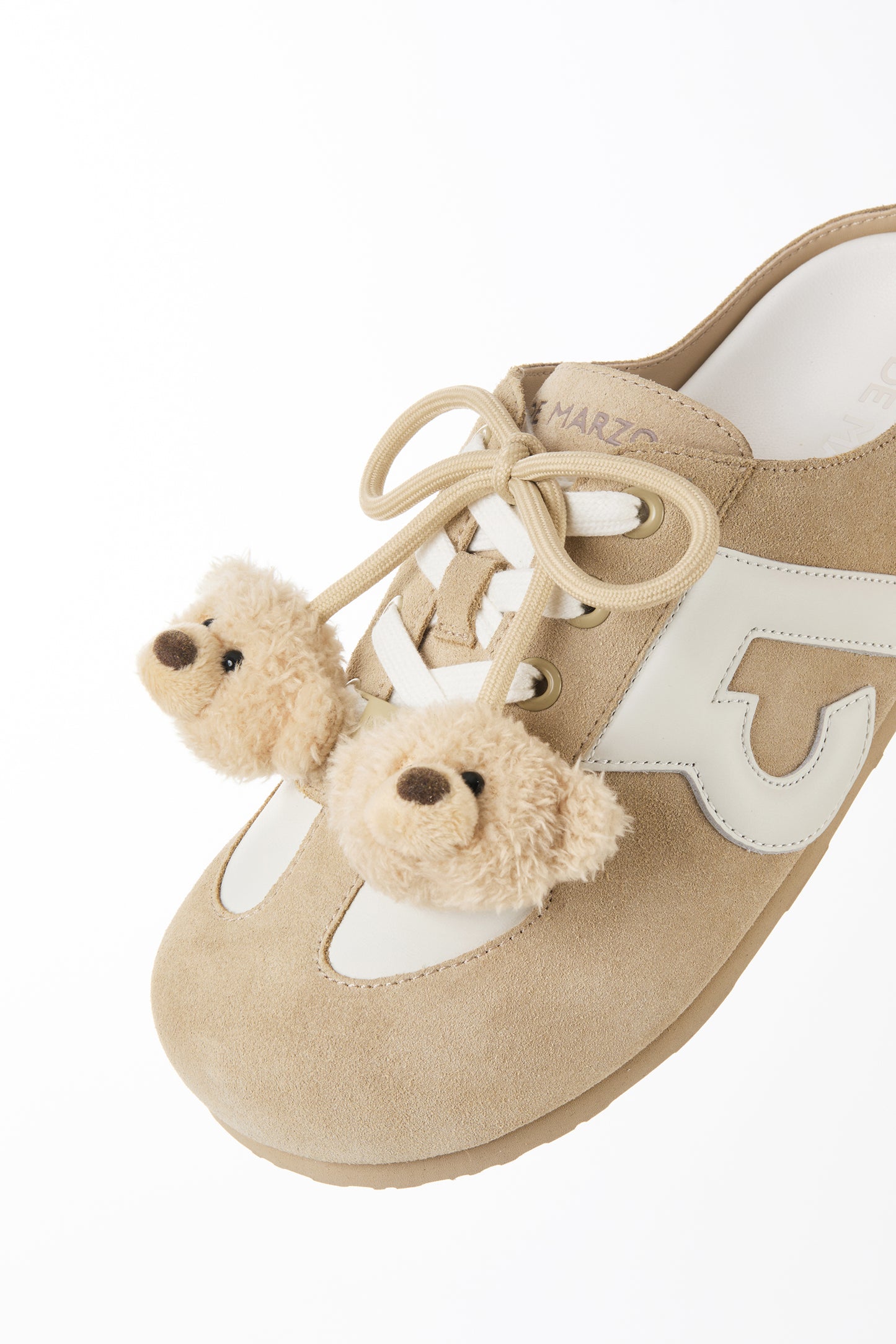 13DE MARZO Plush Bear Mules Sand - 13DE MARZO