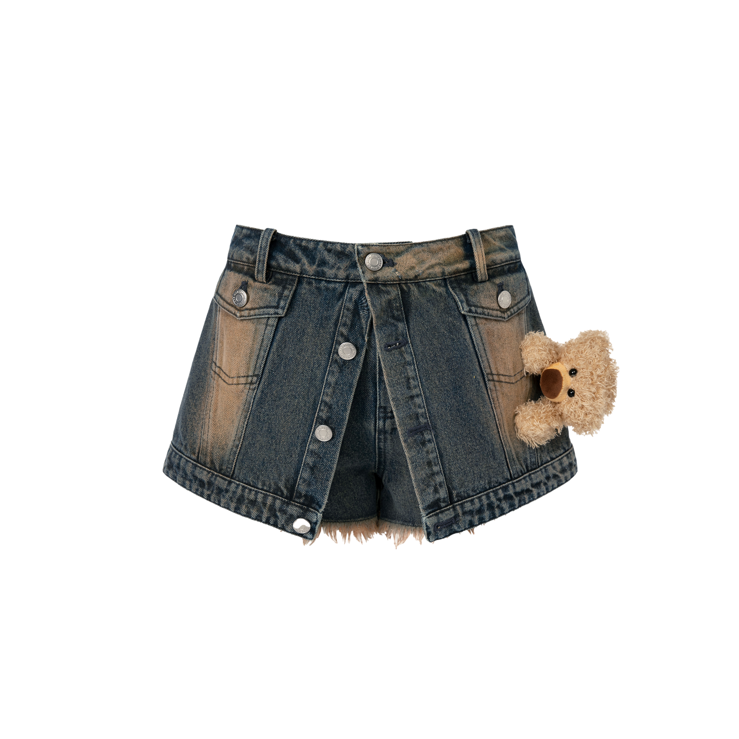 13DE MARZO Doozoo Denim Jacket Shorts