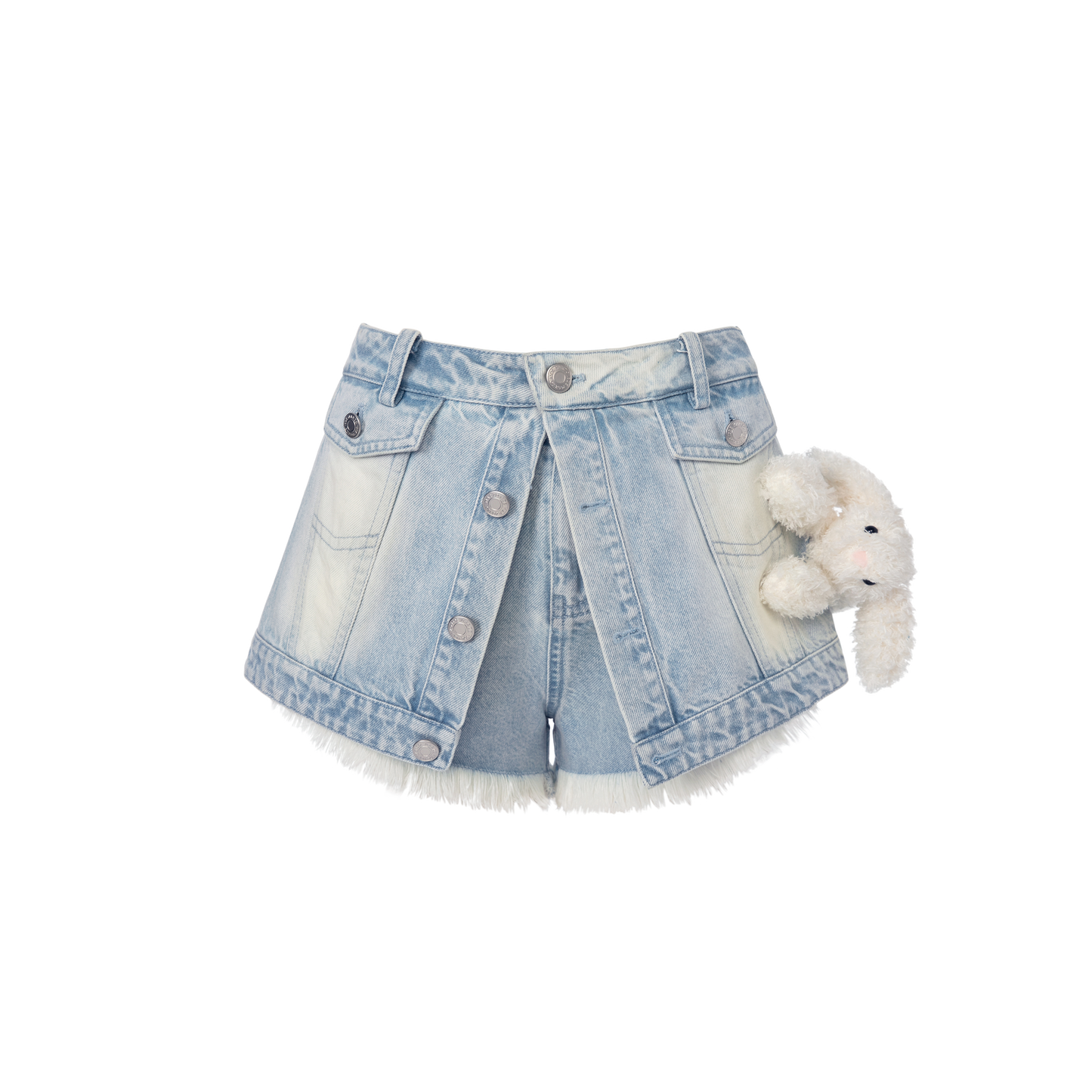 13DE MARZO Doozoo Denim Jacket Shorts