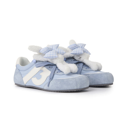 13DE MARZO Bear Plush Sneakers Blue - 13DE MARZO