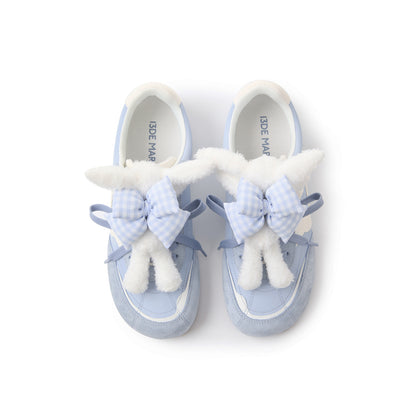 13DE MARZO Bear Plush Sneakers Blue - 13DE MARZO