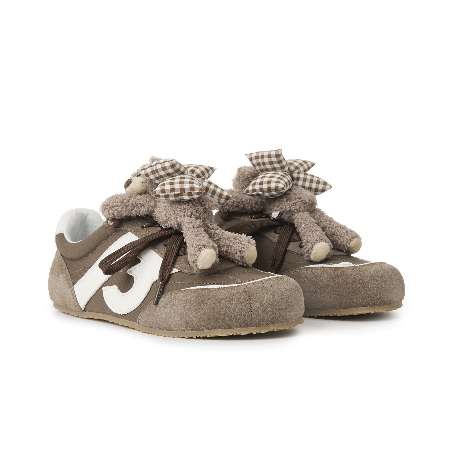 13DE MARZO Bear Plush Sneakers Brown | 13DE MARZO
