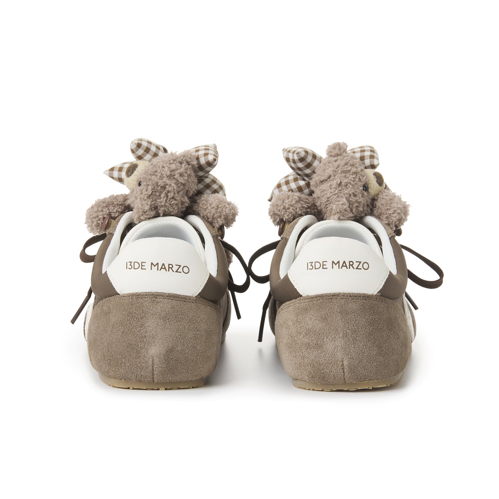 13DE MARZO Bear Plush Sneakers Brown | 13DE MARZO