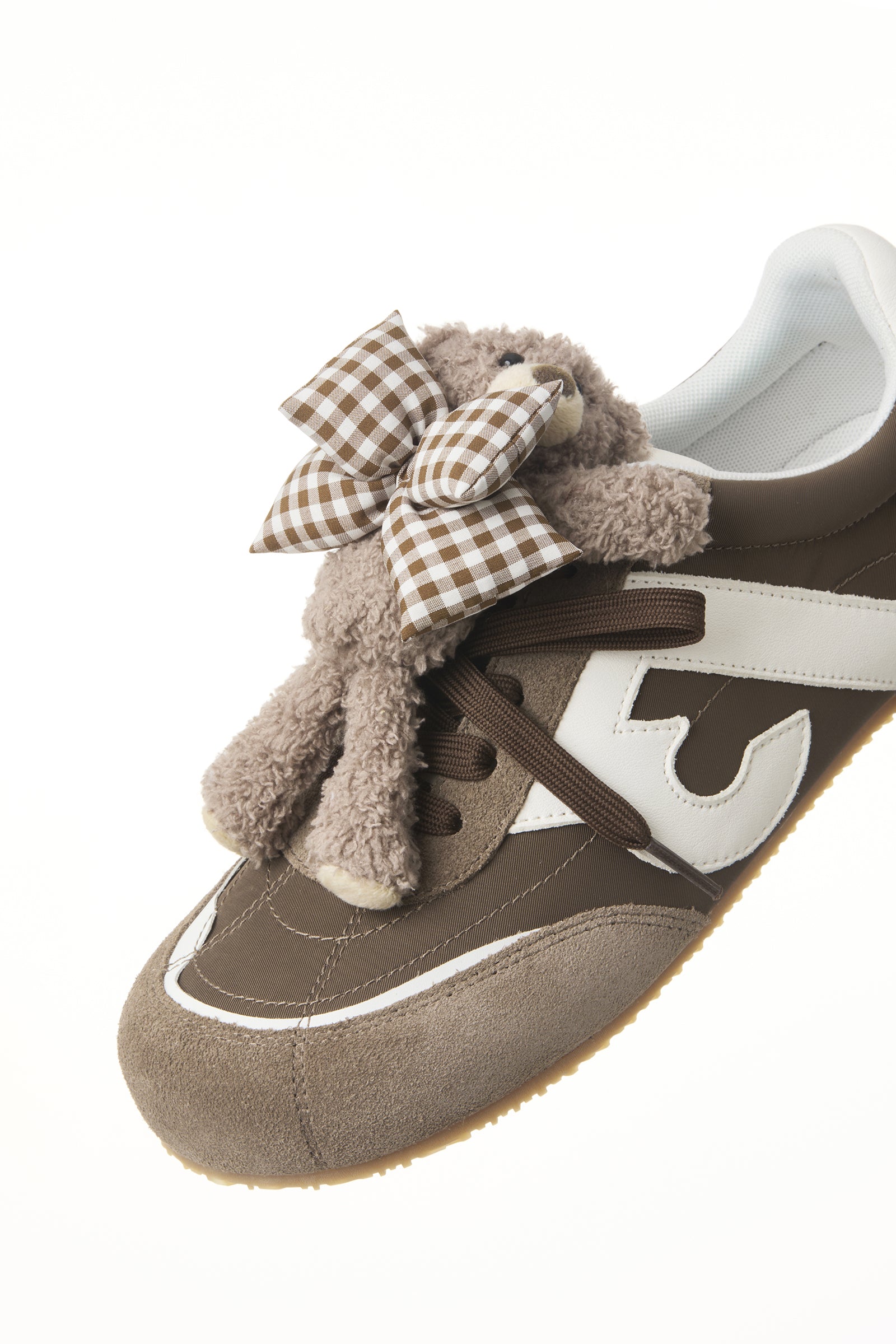 13DE MARZO Bear Plush Sneakers Brown - 13DE MARZO
