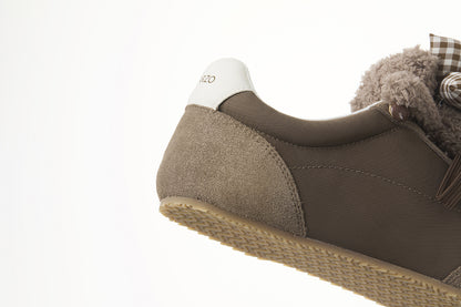 13DE MARZO Bear Plush Sneakers Brown - 13DE MARZO