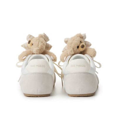 13DE MARZO Bear Plush Sneakers Beige - 13DE MARZO
