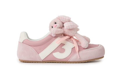 13DE MARZO Bear Plush Sneakers Pink - 13DE MARZO