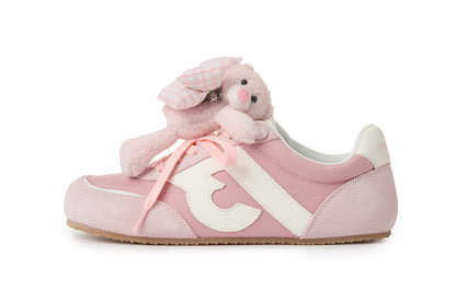 13DE MARZO Bear Plush Sneakers Pink - 13DE MARZO
