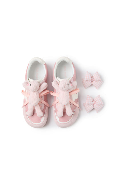 13DE MARZO Bear Plush Sneakers Pink - 13DE MARZO