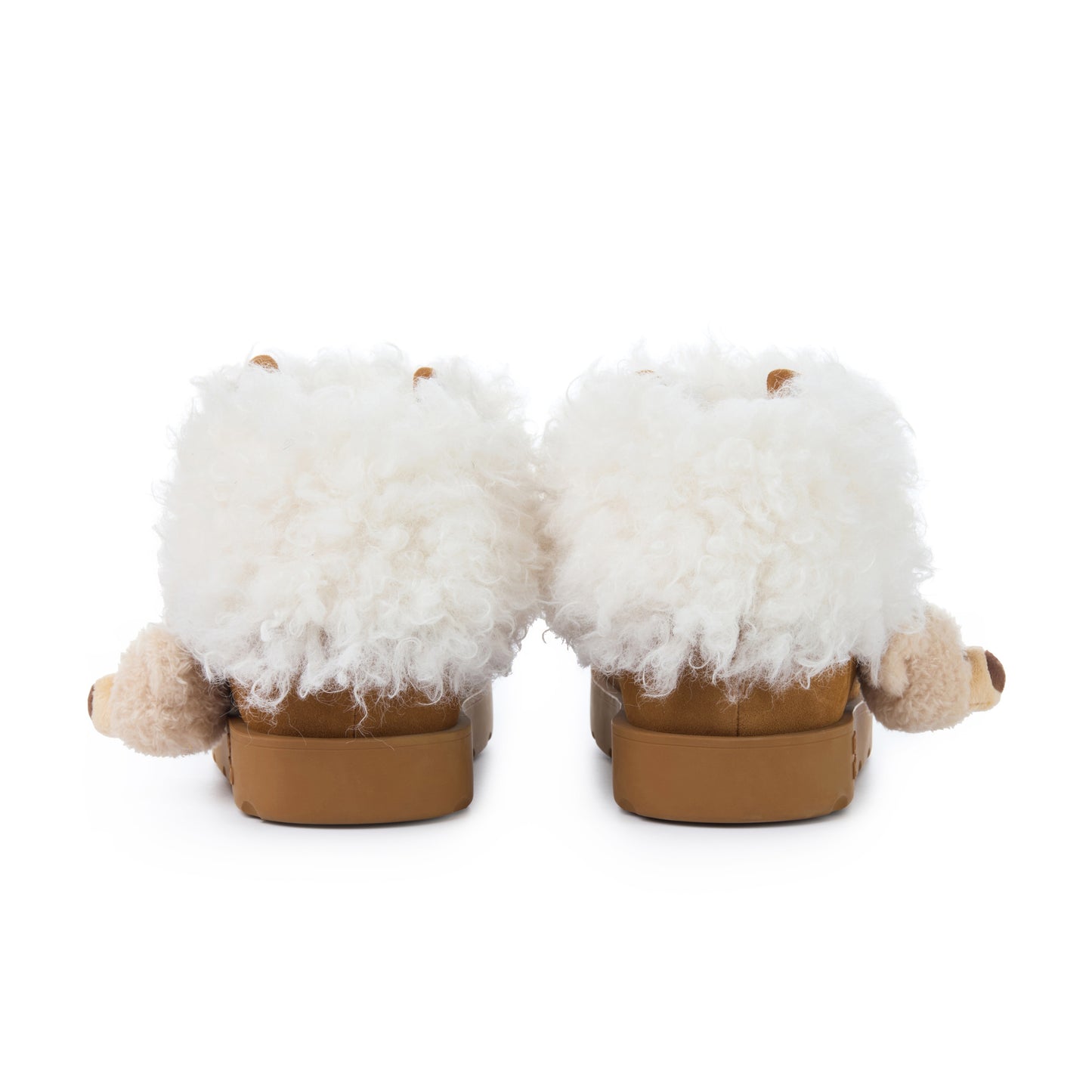 13DE MARZO Lower Fuzzy Snow Boots Khaki - 13DE MARZO