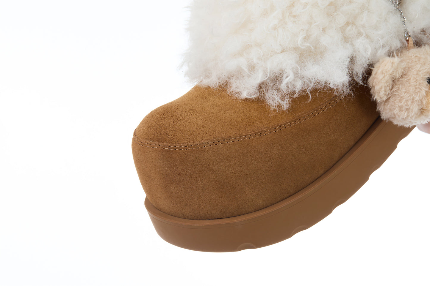 13DE MARZO Lower Fuzzy Snow Boots Khaki - 13DE MARZO