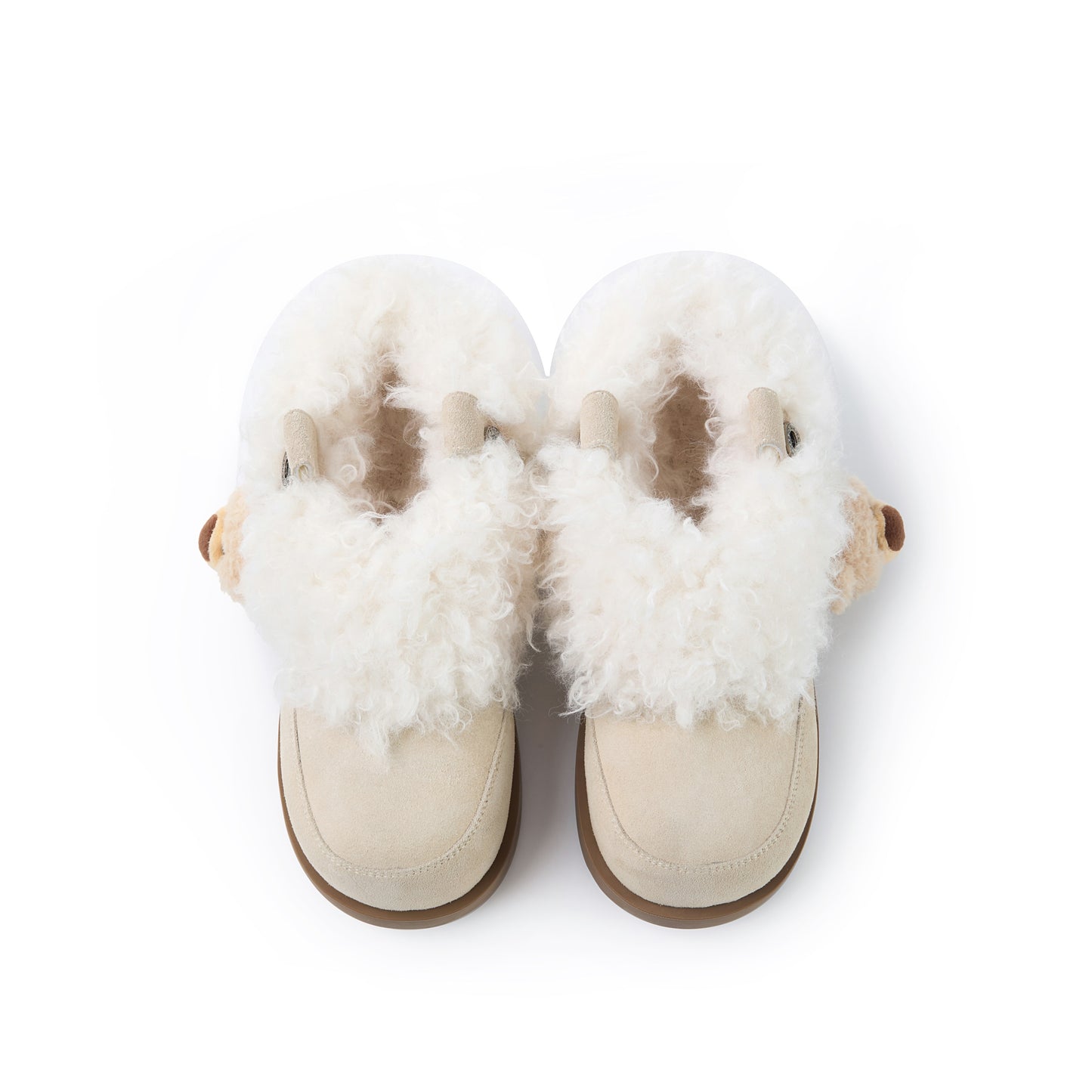 13DE MARZO Lower Fuzzy Snow Boots Beige - 13DE MARZO