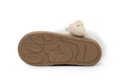 13DE MARZO Lower Fuzzy Snow Boots Beige - 13DE MARZO
