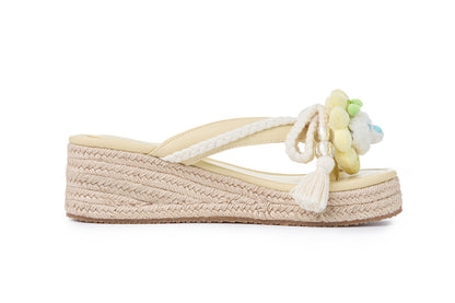 13DE MARZO Floral Bear Flip Flops - 13DE MARZO