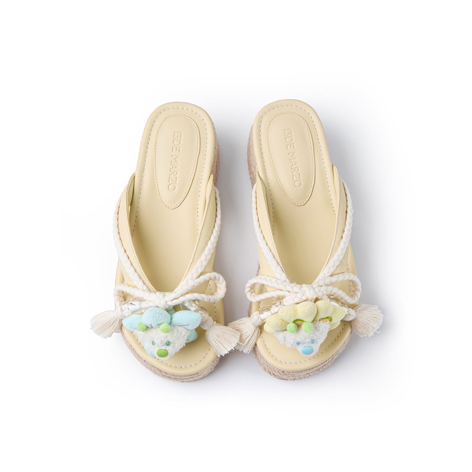 13DE MARZO Floral Bear Flip Flops - 13DE MARZO