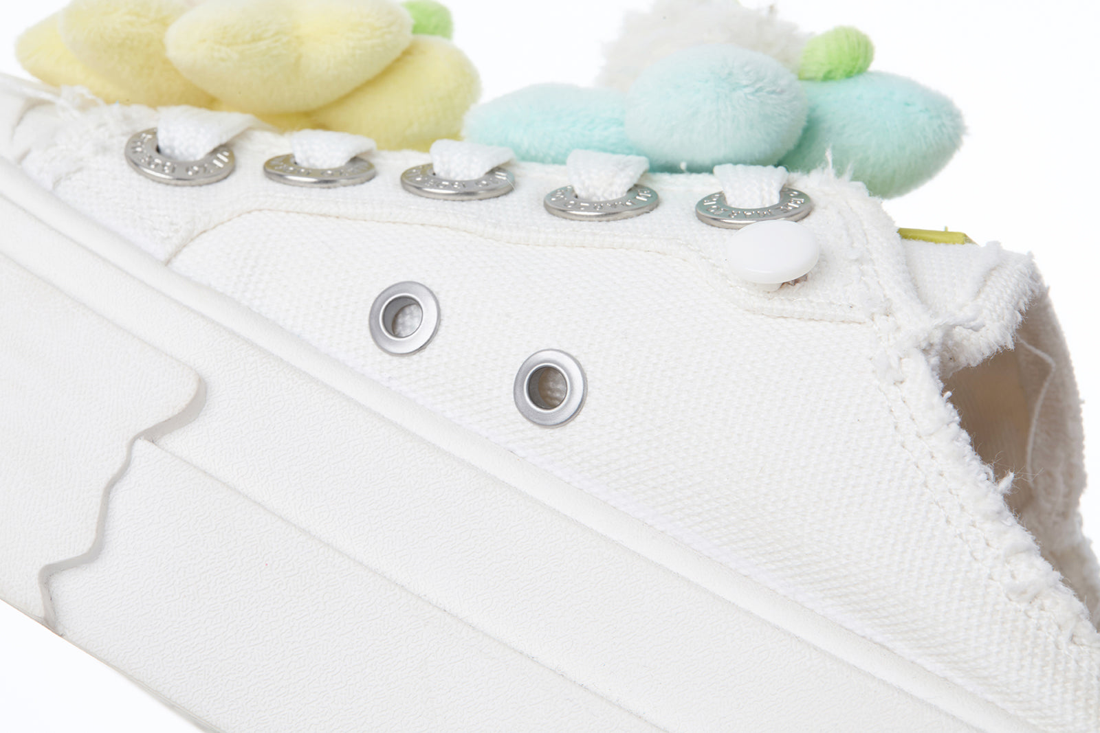 13DE MARZO Floral Butterfly Bear Backless Shoes White - 13DE MARZO