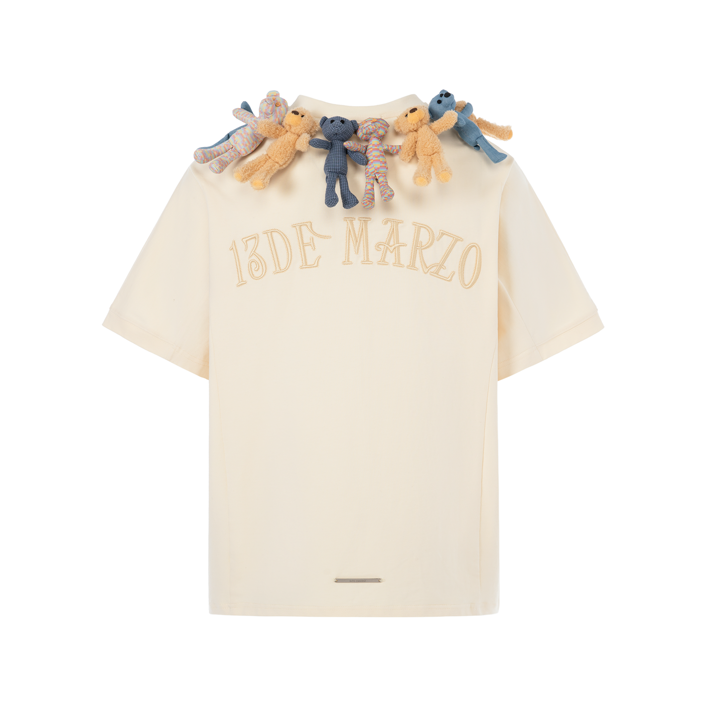 13DE MARZO Bear Around Neck T-shirt